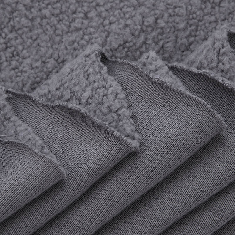 400G Polyester Knit Polar Fleece Fabric for Hoodie Wholesale Supplier 4